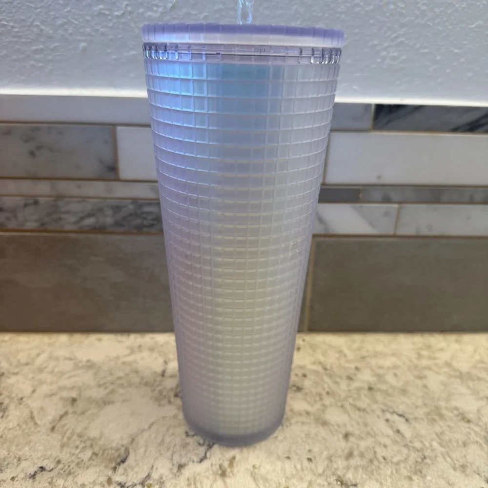 Starbucks Iridescent Unicorn Grid Tumbler 24 oz Venti‎ Cup Spring 2022